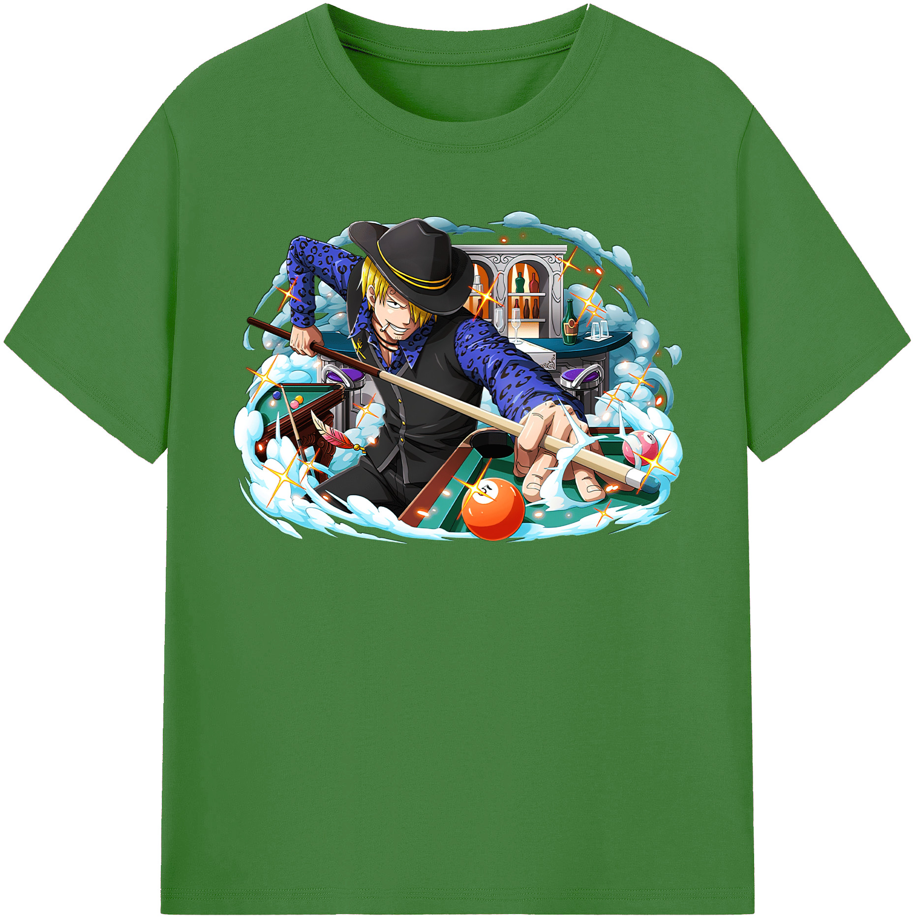 （画像用） ワンピース サンジ ONE PIECE Sanji レディースカジュアルプリントTシャツ（綿100％）